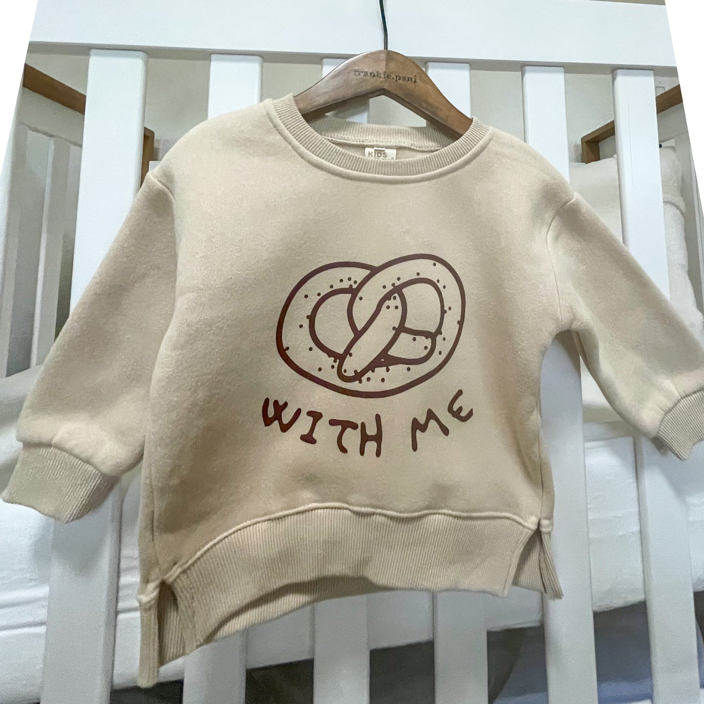 Toddler Pretzel With Me Print Long Sleeve Sweatshirt